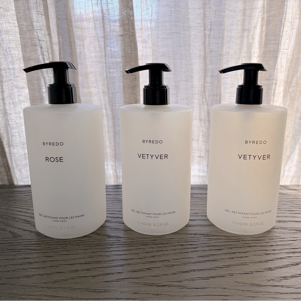 Byredo EMPTY Hand Wash Pump Bottles X 3